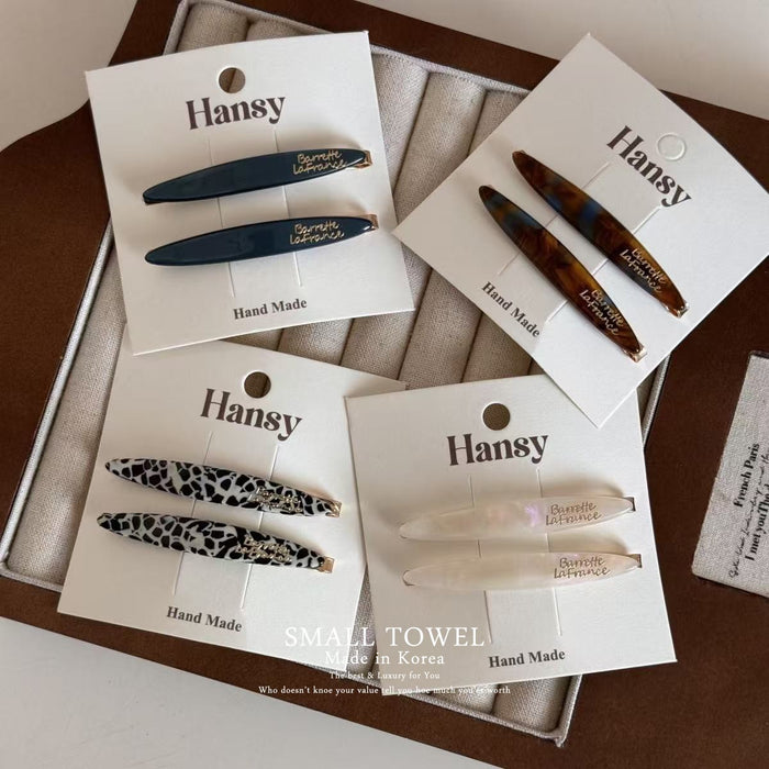 Wholesale High end hair clip with side bangs, broken hair, straight clip headband, temperament hair clip