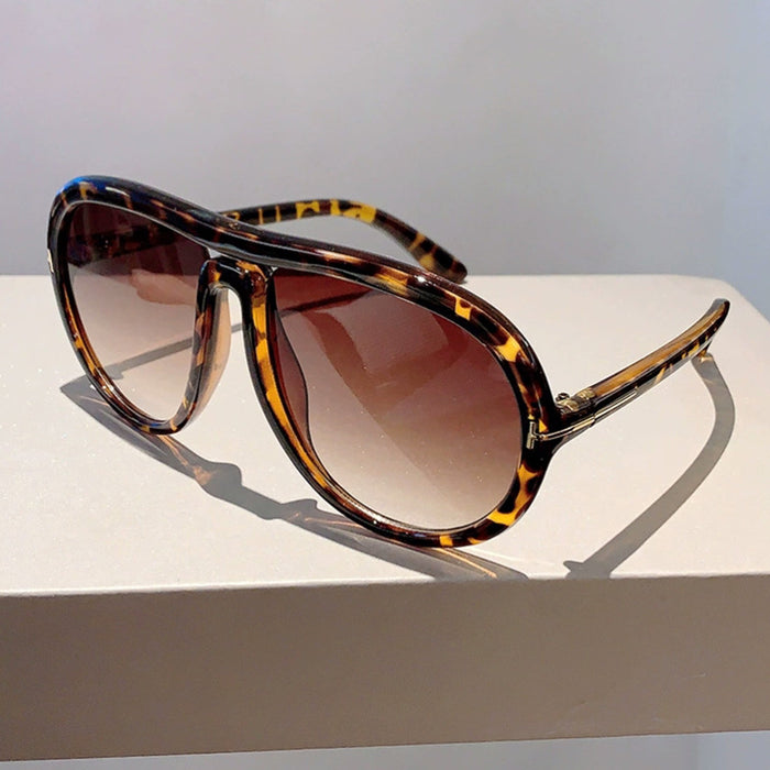 Wholesale double beam glasses  sunglasses large frame classic rice glasses