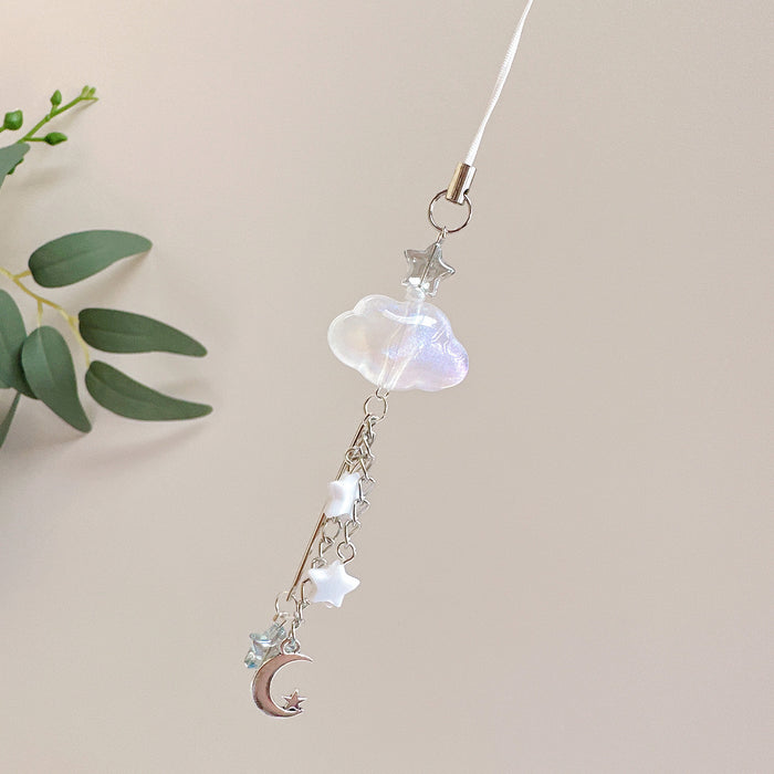 Wholesale Original brilliant starry sky mobile phone lanyard earphone set hanging chain