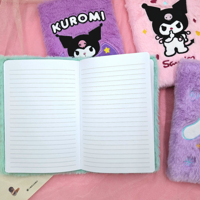 Wholesale Cartoon Character Plush Notebook for Students,  Plush Notepad for Girls,  Handmade DIY Hand Ledger