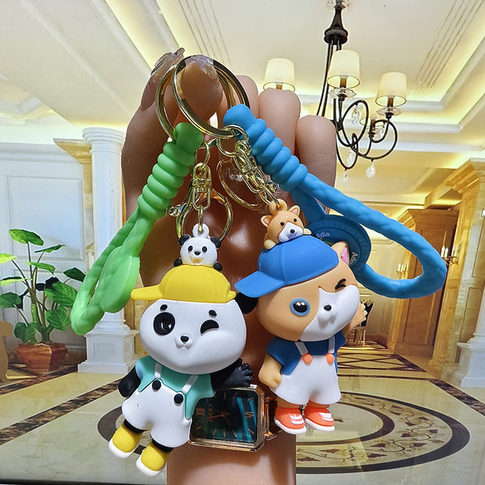 Wholesale New Cute Keychain Anime Creative Cute Doll Pendant Car Ornament Keychain