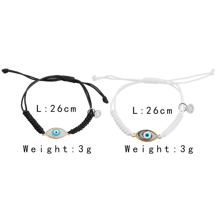 Wholesale Fashionable, versatile, personalized, trendy, high-end, heart key, stone suction couple bracelet set