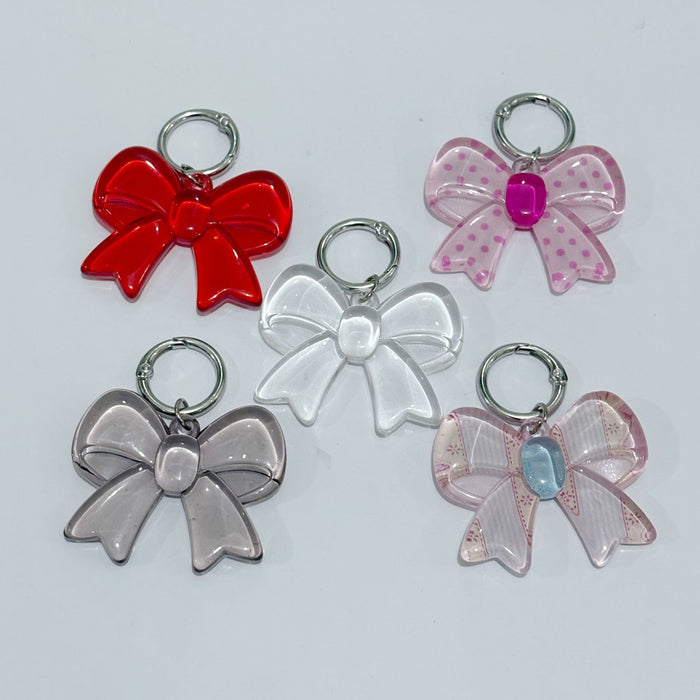 Wholesale Bow Keychain Pendant Cute Girl Heart Bag Pendant Couple Keychain Trend