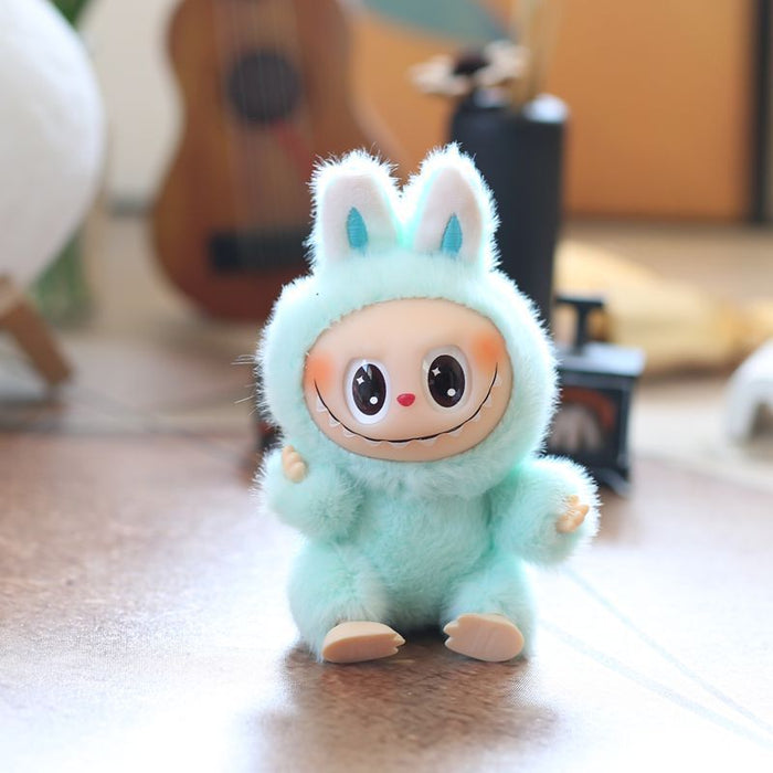 Wholesale Cute and cute second generation vinyl rabbit pendant plush toy doll school bag pendant keychain doll doll