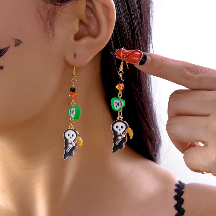 Wholesale  cartoon earrings cute funny creative ghost bat acrylic earrings