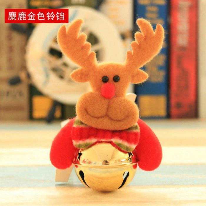 Wholesale Christmas decorations Christmas tree small pendant old man doll holding bells Christmas holiday decorations small gifts