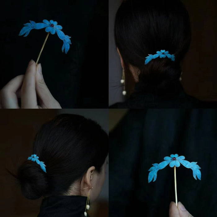 Wholesale Flower hairpin design, niche design, retro outfit, matching accessories