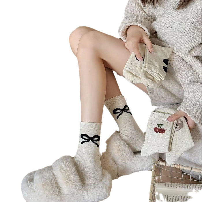 Wholesale Playful and Cute Socks Children's Bow Middle Socks