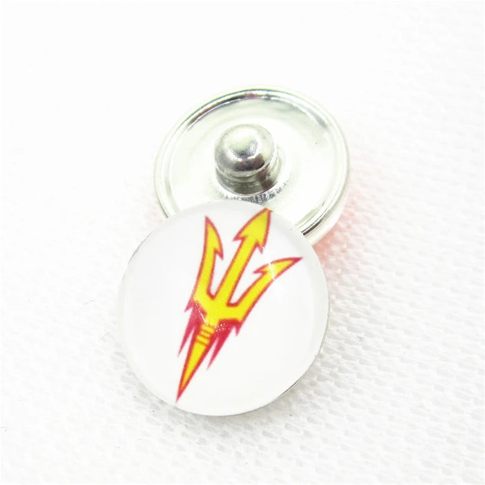 Wholesale  18mm snap button University League team logo