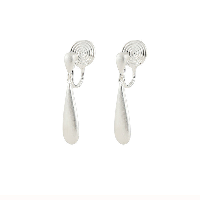 Wholesale silver Drop Earrings Integrated Incense Plate Ear Clip Without Ear Holes