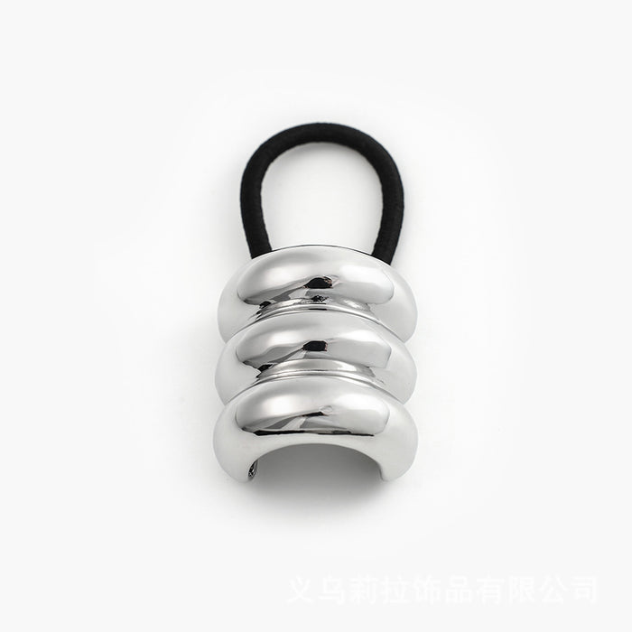 Wholesale Metal mini three-layer hair rope hair ring ponytail hair ring hair rope