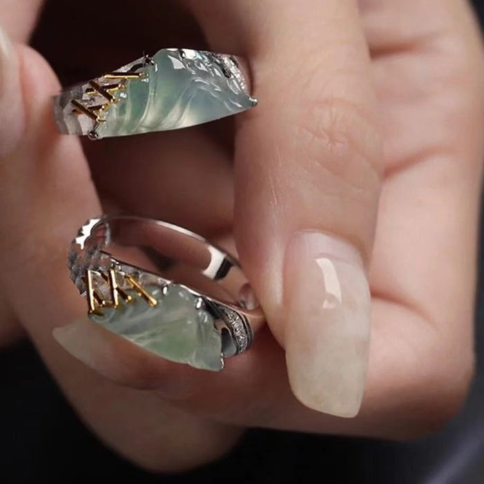 Wholesale New exquisite, light luxury, versatile couple's ring with fashionable design