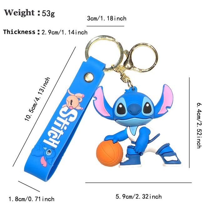 Wholesale Creative cartoon keychain, cute campus style keychain