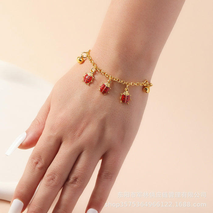 Wholesale Jewelry Seven Star Ladybug Bracelet Fashion Hand Accessories
