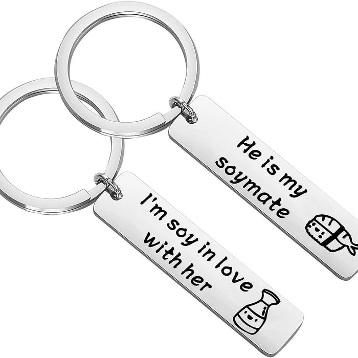 Wholesale Commemorative gift pendant stainless steel keychain