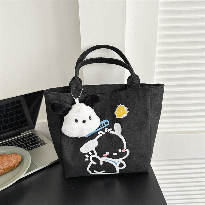 Wholesale Canvas bag for commuting, hand-held bento bag, niche design, casual tote bag