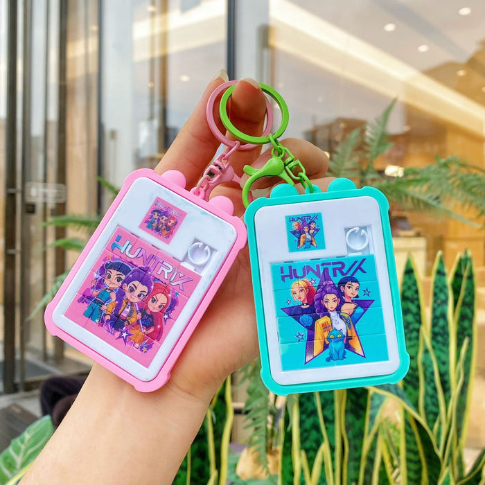 Wholesale K-POP handheld puzzle PVC keychains