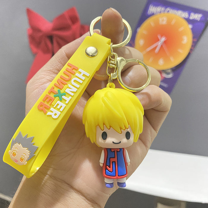 Wholesale Cute PVC cartoon 3D figurine keychains