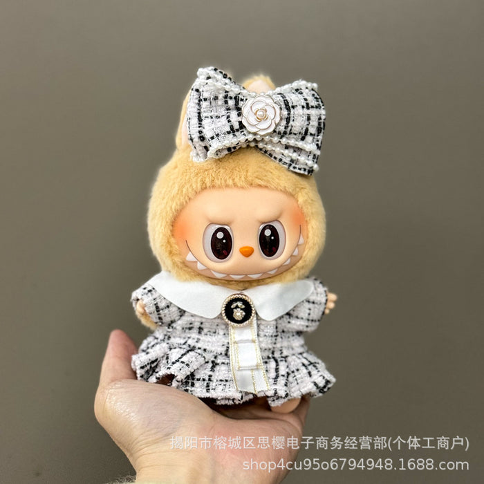 Wholesale 17cm Doll Pendant Plush Toy Clothes Set Skirt