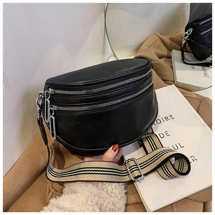 Wholesale Wide Shoulder Strap Waist Bag Popular Stylish Shoulder Bag Messenger Bag JDC-SD-TY017