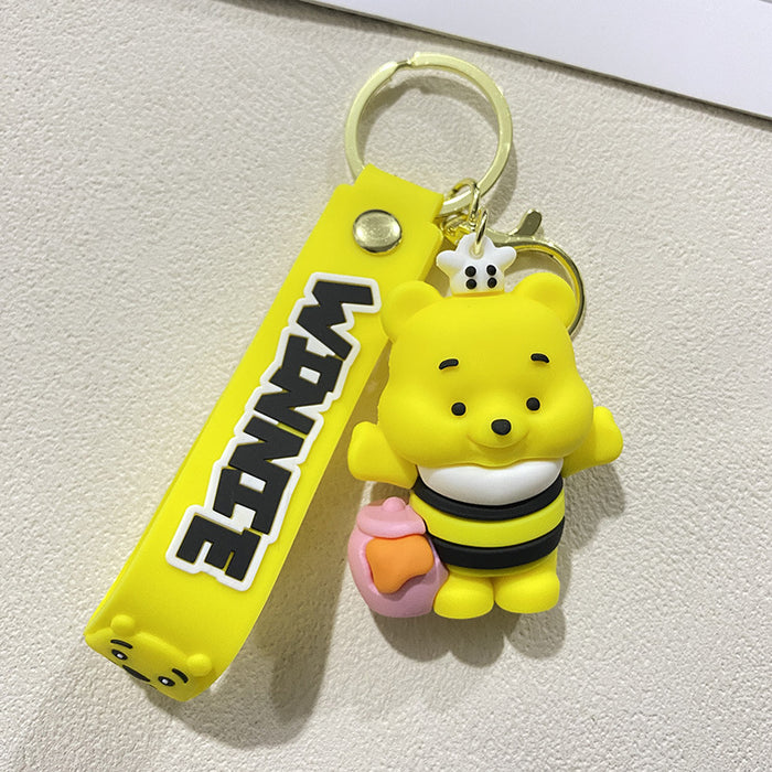 Wholesale Cute PVC honey bear keychains
