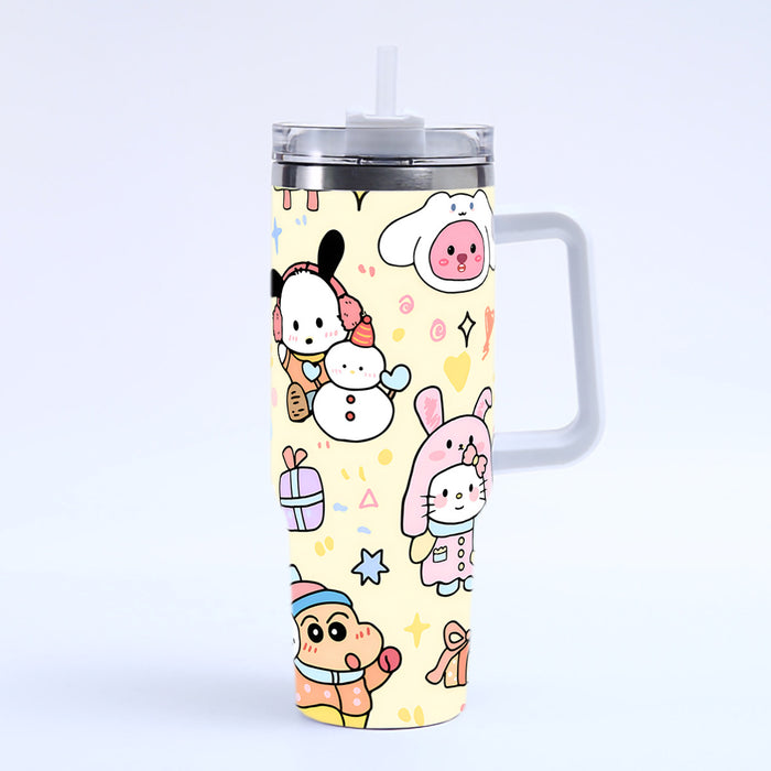Wholesale 40oz Car Cup  Cartoon Stainless Steel  ice bullies cup Tumbler Thermos Cup