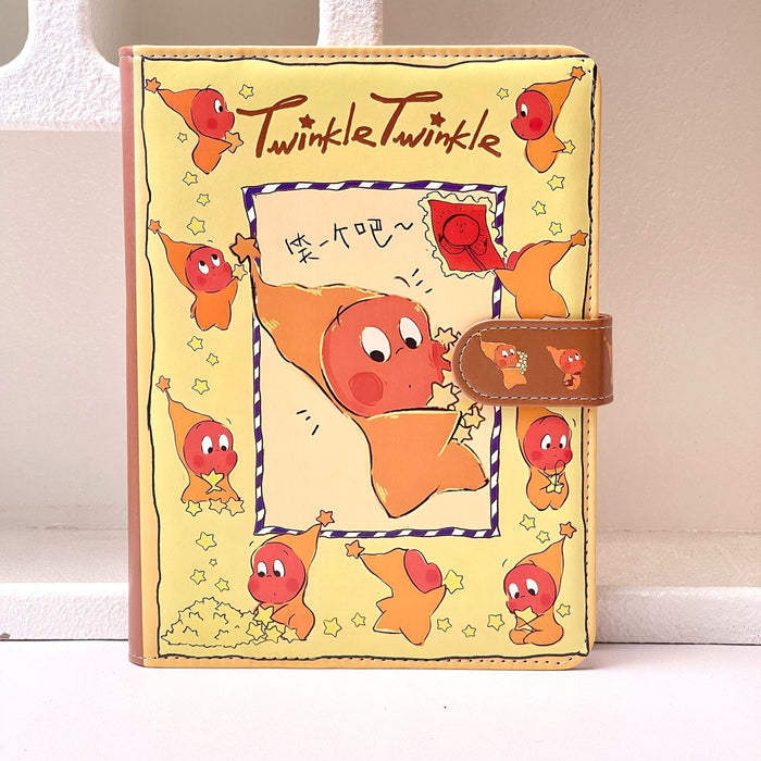 Wholesale Stylish Cartoon Star A5 Loose-Leaf Notebook with PU Cover