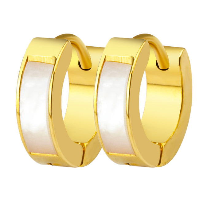 Wholesale Stainless steel earrings with fashionable and creative ear buckles and titanium steel earrings