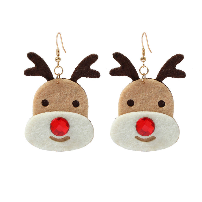 Wholesale Christmas Fabric Earrings JDC-ES-TengC001