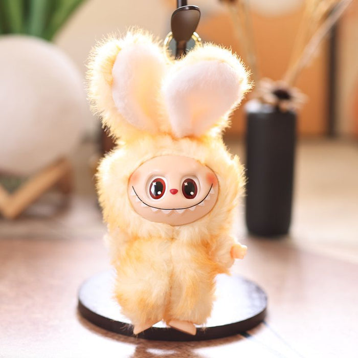 Wholesale Cute vinyl rabbit pendant plush toy doll little rabbit bag pendant keychain doll