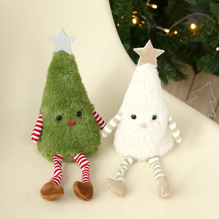 Wholesale Christmas Decorations Cute Plush Christmas Tree Doll Home Party Doll Ornaments