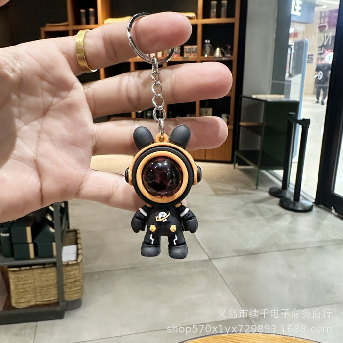 Wholesale Cartoon astronaut keychain couple gift bag decoration creative car keychain pendant