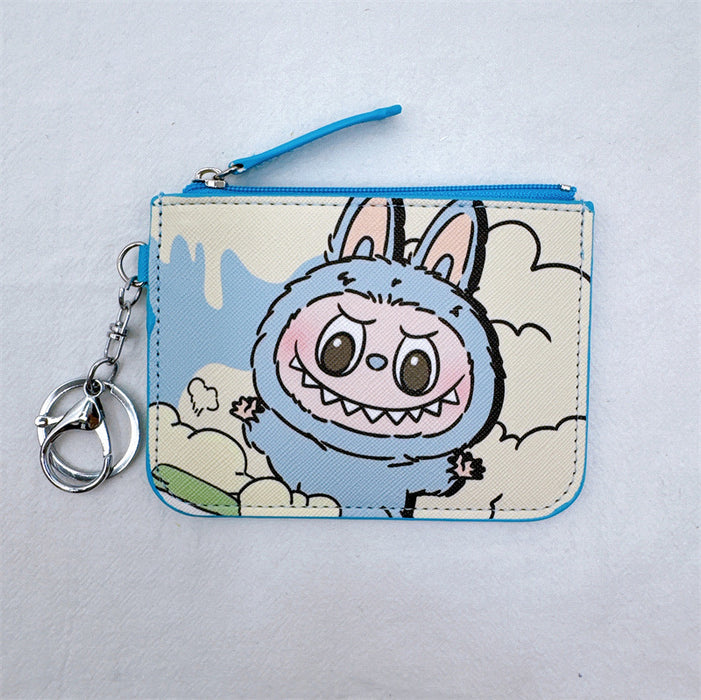 Wholesale Cartoon forest elf card holder coin purse integrated with keychain pendant small elf card holder coin purse loose wallet