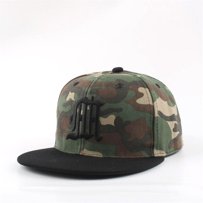 Wholesale Letter embroidered baseball cap outdoor flat brim sun protection hat