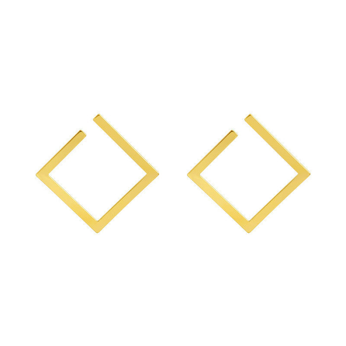 Wholesale Fashionable, minimalist, individualistic, and cool style earrings with exaggerated and niche designs, high-end diamond earrings