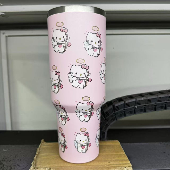 Wholesale 40oz tumbler ice bullies cup Portable insulated mug with handle