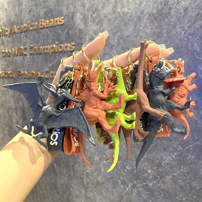 Wholesale Tyrannosaurus Rex Dinosaur  Keychain Creative Bag Car Key Pendant Couple Activities Small Gift