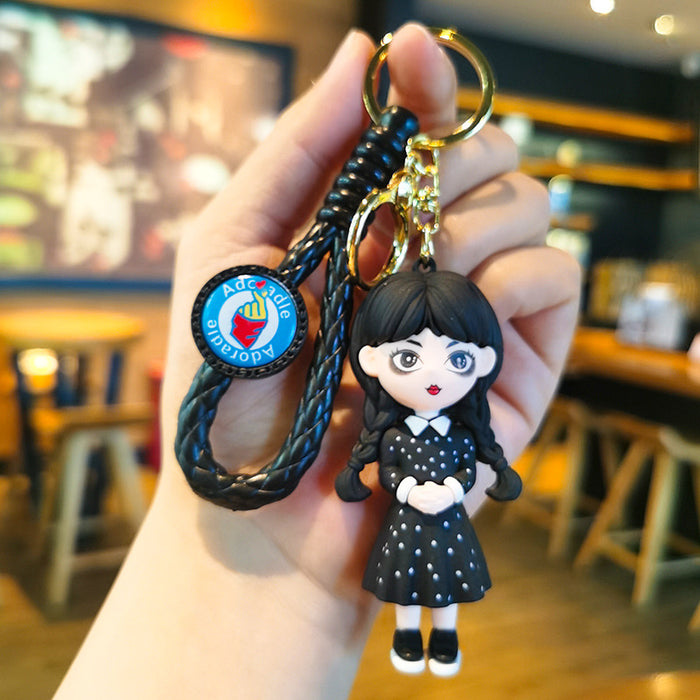 Wholesale Rubber Cartoon Doll Three-dimensional Keychain JDC-KC-Tingm093