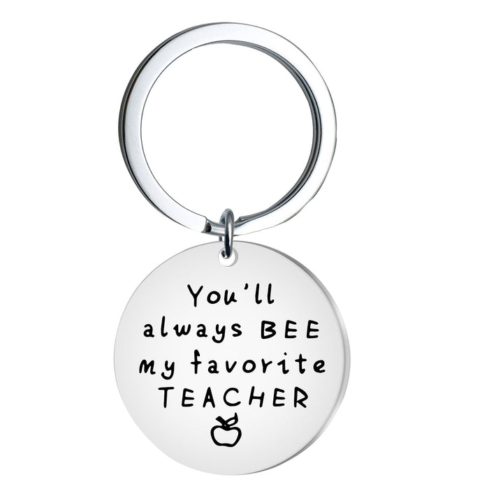 Wholesale Stainless steel keychain engraved gift