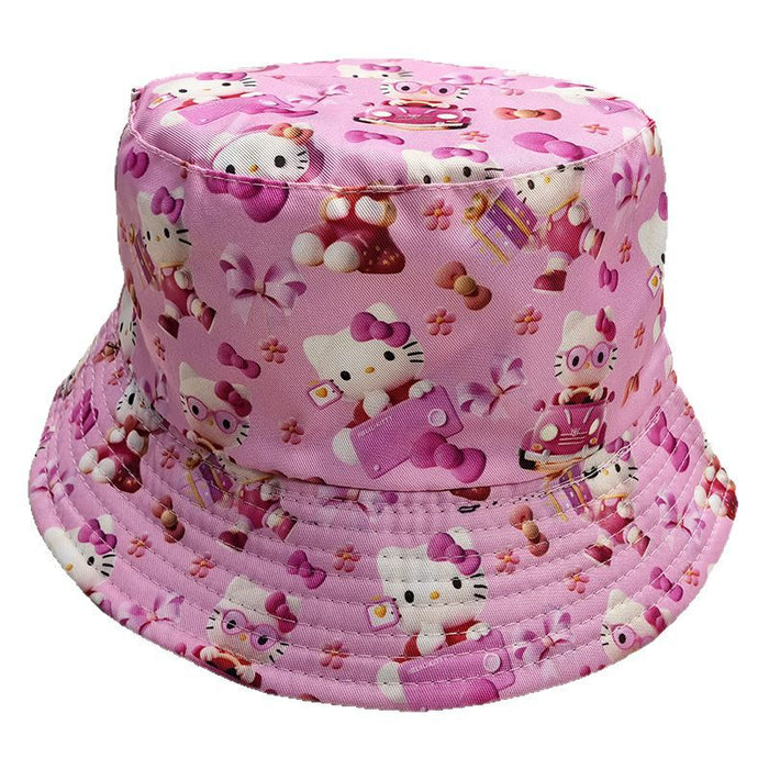Wholesale Fisherman's hat, cute cartoon basin hat, double-sided sun protection and sunshade hat, bucket hat