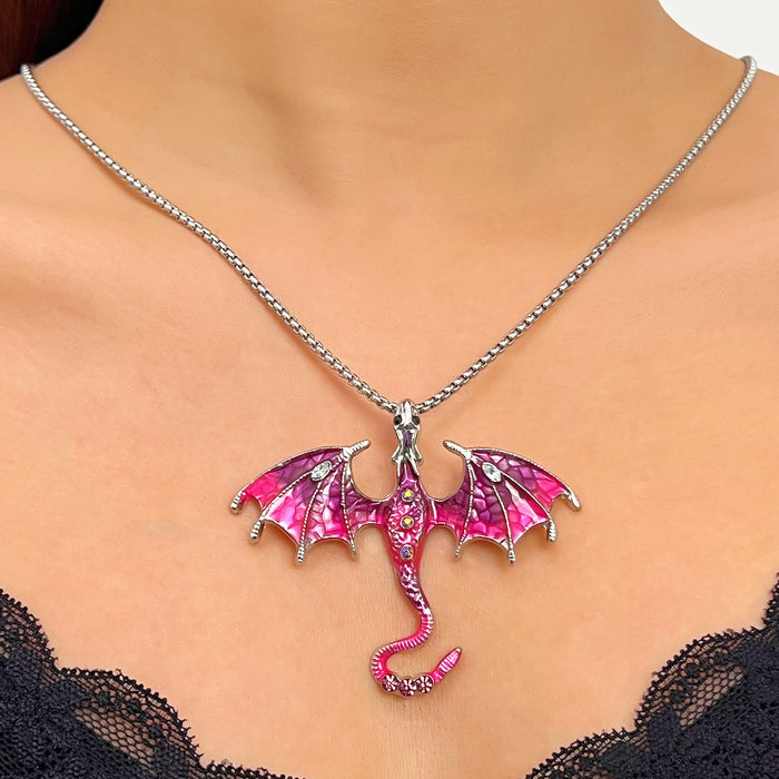 Wholesale Retro Dragon Dripping Oil Enamel Brooch Accessory Gift