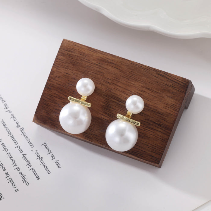 Wholesale Silver needle light luxury niche pearl earrings versatile temperament long tassel earrings high-end feeling earrings