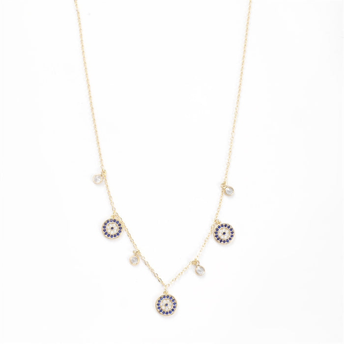 Wholesale New personalized necklace with copper plating, niche design, light luxury temperament, versatile collarbone chain