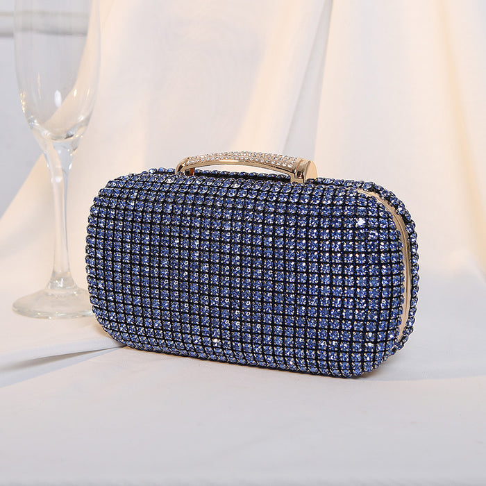 Wholesale New Diamond Studded Dinner Bag Elegant Banquet Dress Handmade King Diamond Bag Shiny Hand-held Bag JDC-HB-MM007