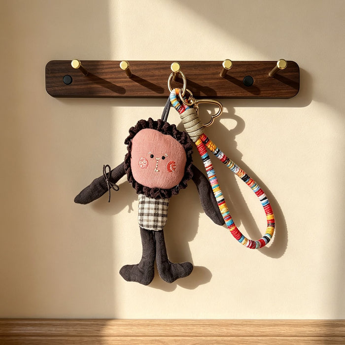 Wholesale Vintage Cute Cartoon Cloth Keychain Bag Charm Accessory