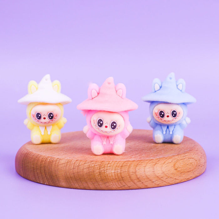 Wholesale Flocked Cross-Dressing Rabbit  Cute Doll Resin Crafts Desktop Ornaments Live Broadcast