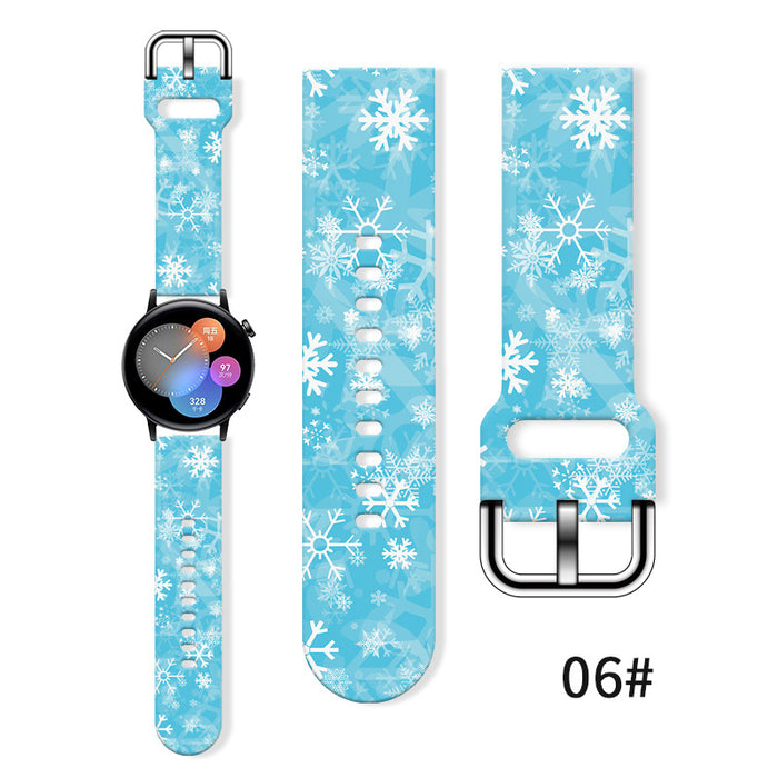 Wholesale Printed Silicone Watch Strap Wristband JDC-WD-NuoQi036