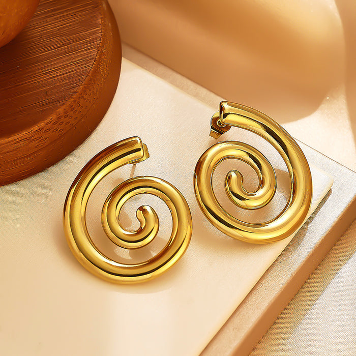 Wholesale High-end  sophisticated titanium steel conch earrings