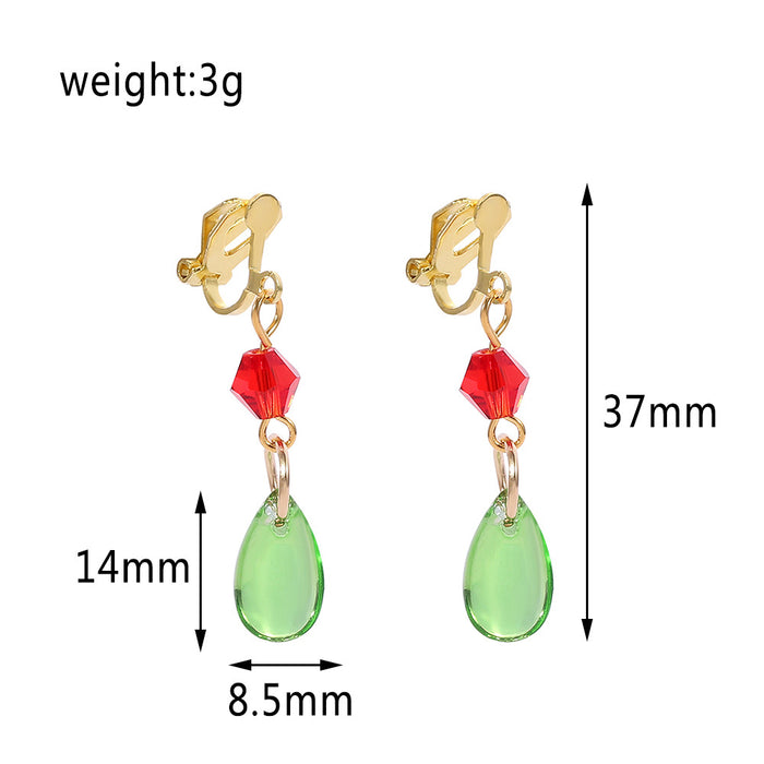 Wholesale Game Red Crystal Earrings JDC-ES-ShaoH003