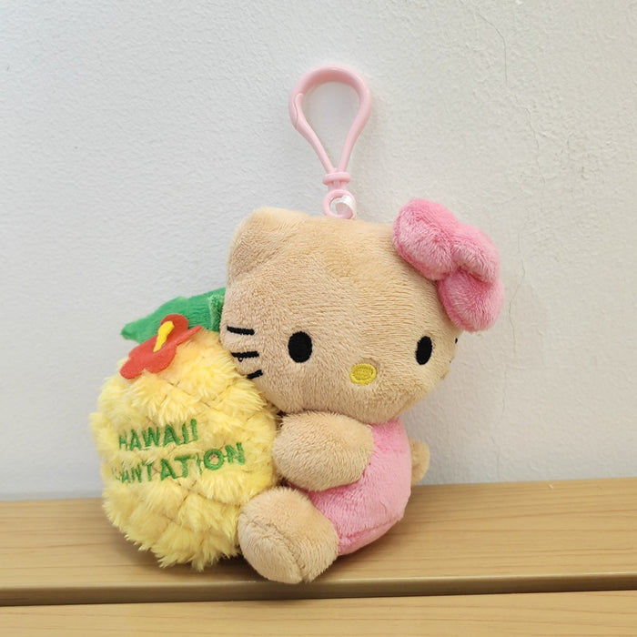 Wholesale Hawaii Beach Swimming Circle Surfing Pineapple Paradise Cat Plush Doll Pendant